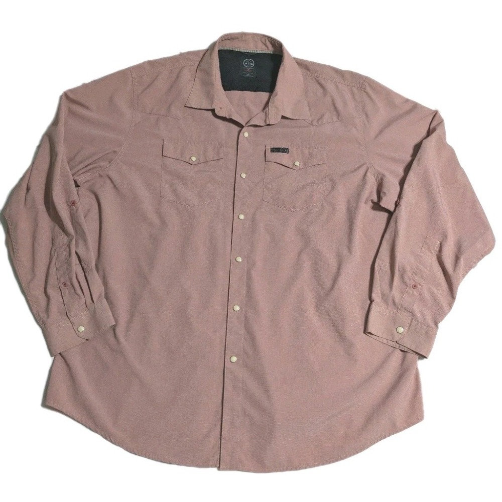 Wrangler X ATG All Terrain Gear Pearl Snap Shirt Mens XXL Stretch Outdoor‎ NWOT